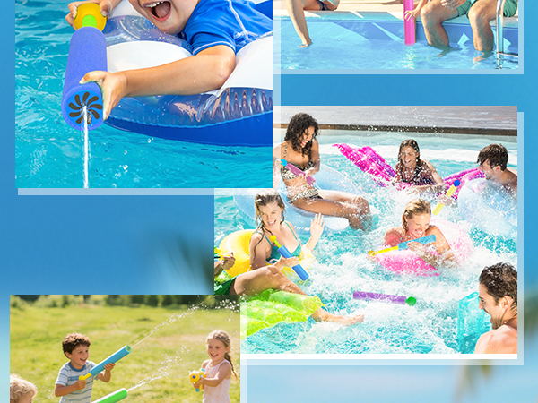 water gun blaster super soaker toys foam bulk squirt guns pool toys for kids ages 4-8 8-12