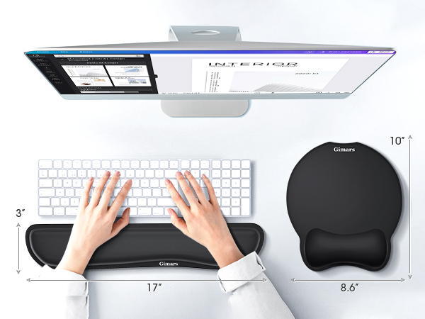 Large mouse pad wrist support