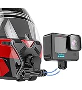 SKEZN Motorcycle Helmet Chin Strap Mount Compatible with GoPro Hero 11 10 9 8 Black, DJI Osmo Act...