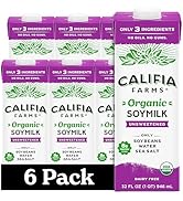 Califia Farms - Organic Soy Milk, 32 oz (6 pack), Dairy Free, Vegan, Plant Based, Vegan, Gluten F...