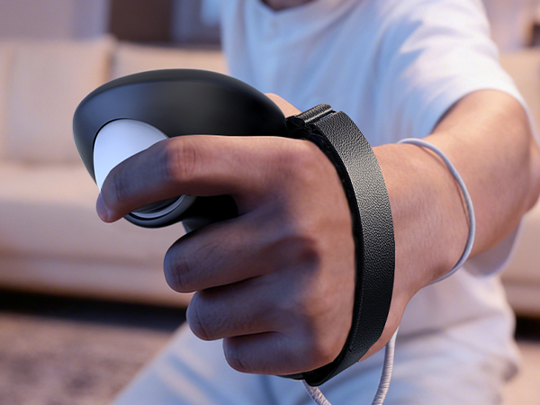 Controller Grips for Meta Quest 3S Oculus Quest 3 Controllers Straps Easy Battery Access Black