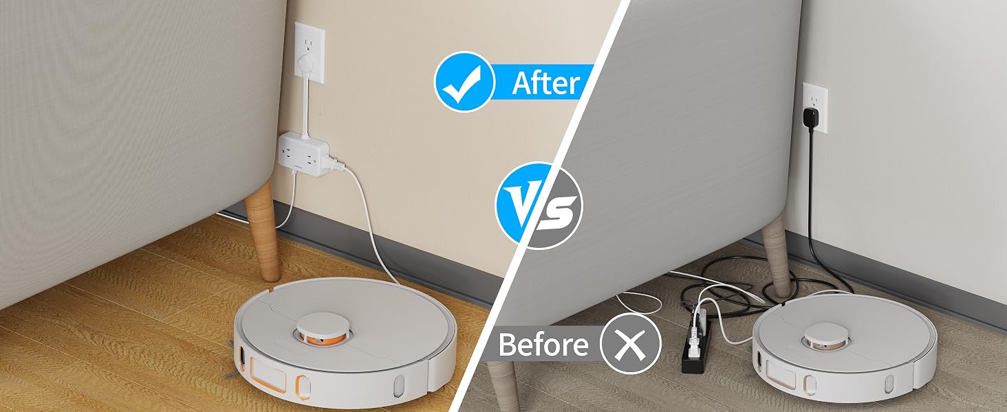 flat wall plug