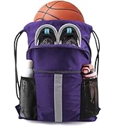 BeeGreen Drawstring Backpack Bag with Shoe Compartment X-Large Gym Sports String Cinch Backpack