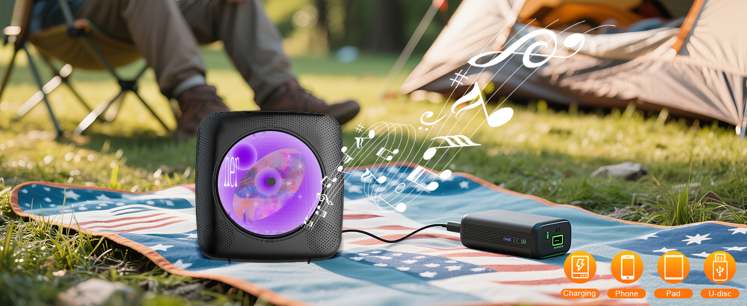 Portable CD Player with headphones