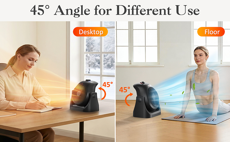 desk heater fan