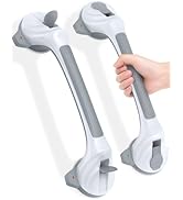Toiysyy Grab Bars for Bathtubs and Showers with Indicator, 2 Pack Suction Grab Bars, Heavy Duty S...