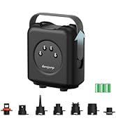 Paddle Board Pump Electric Portable, Rechargeable SUP Pump 20PSI High Pressure, Dual-Stage Inflat...