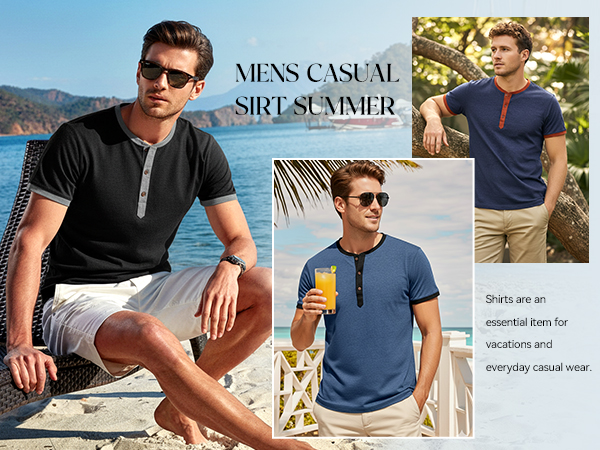 Soft Henley Shirt for Men