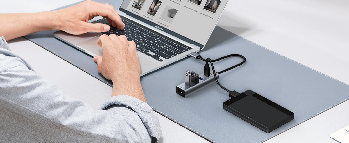 Intpw 9159T Mini Size 5-in-1 USB C Hub