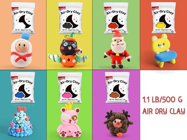ifergoo modeling clay, air dry clay, cosplay clay, soft clay