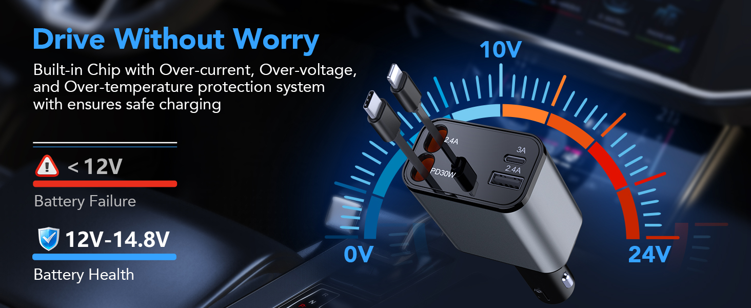 retractable car charger