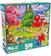 500 Piece Jigsaw Puzzles for Adults - Farm Scenery