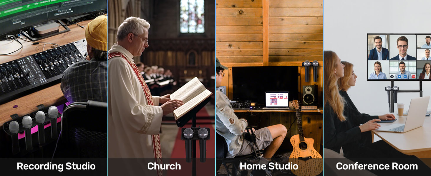 mic holder with clamp - application