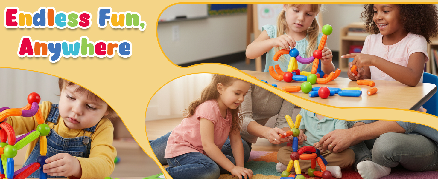 magnetic building sticks