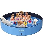 Meowant Extra Large Dog Pool Foldable 97'', Hard Plastic Dog Swimming Pool Kiddie Pool, Collapsib...