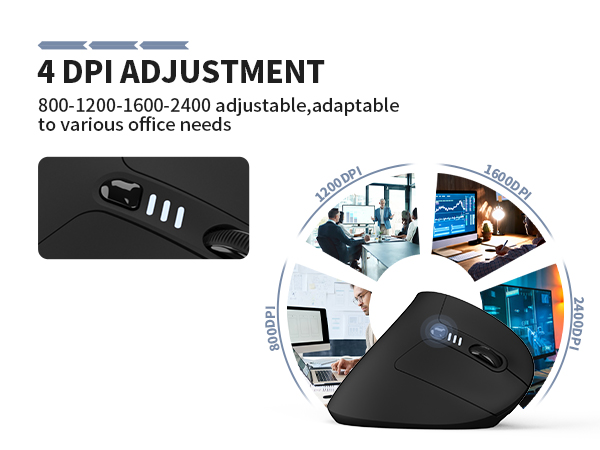 Uineer Ergonomic Wireless Mouse