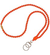 Ornaland Teacher Lanyard Silicone Beaded Lanyards for ID Badges for Keys for Nurse Student Women ...
