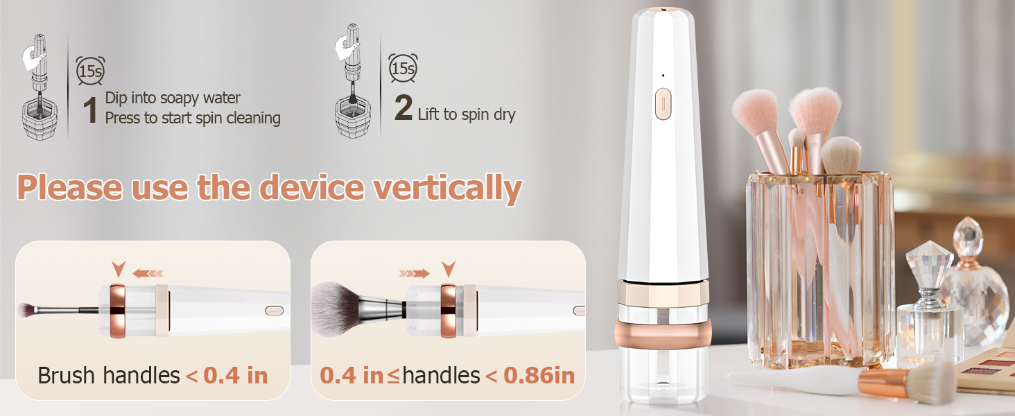 Electric makeup brush cleaner machine make up brush cleaner women foundation brush cleaner holder 