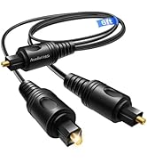avedio links Digital Audio Splitter 1 in 2 Out 6ft, Toslink Digital Fiber Optic Audio Splitter 1 ...