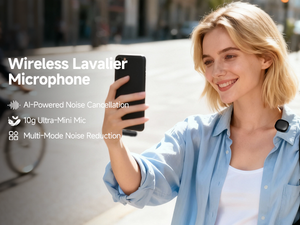 Mini Wireless Lavalier Microphone