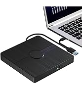 External Blu Ray Drive, BD Player with Read/Write Capability Portable Blu-ray Player with USB 3.0...