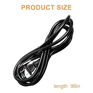 Replacement power cord 96 in