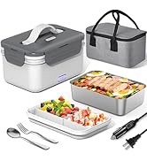 Herrfilk Electric Lunch Box Food Heater 100W, 4 in 1 Ultra Quick Heated Lunch Boxes for Adults 12...
