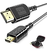 FOINNEX 8K Micro HDMI to HDMI Cable, 8K@60Hz HDMI to Micro HDMI Cord for Gimbal, GoPro Hero 7/6/3...