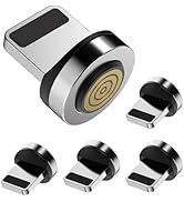 Bojianxin Magnetic i-Product Connector Tip Heads [5-Pack] Magnetic Adapter Compatible with 7Pin M...
