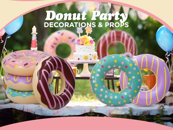 Children's Swim Rings4 Pack Donut Pool Floats for Kids &amp; Adults