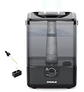 CHIVALZ Humidifiers for Bedroom Large Room Home, 6L Cool Mist Humidifier for Baby and Plant, Oil ...
