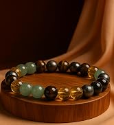Money Wealth Success Bracelet - Pyrite Green Aventurine Tiger Eye Citrine Bracelet