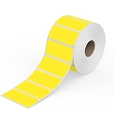 Rollo Direct Thermal 2x1 Sticker Labels - Roll of 1,000 Yellow Thermal Labels - Multi-Purpose The...