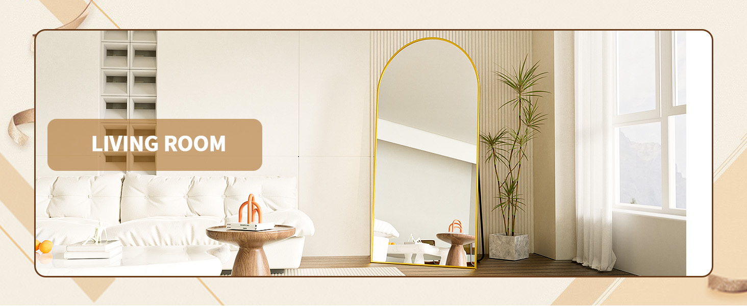 large gold mirror
