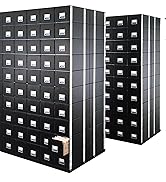 Bankers Box 6 Pack STAXONSTEEL Maximum Space Saving Filing Cabinet, Stacks 10 High, Steel Frame, ...