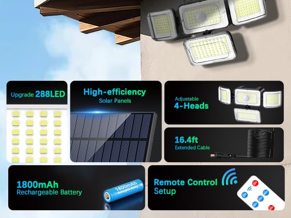 solar lights 288Led