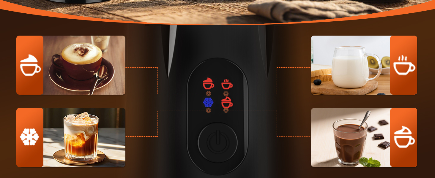 milk frother and steamer