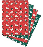 Christmas Flexible Cutting Boards For Kitchen - Non Slip Plastic Cutting Mat boards for kitchen W...