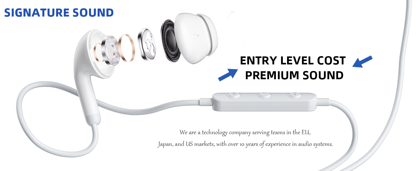 3.5mm Earbuds Hi-Fi Stereo Headphone Bass Wired Earphones with Mic Volume Control for iPhone 6