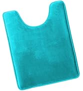 Clara Clark Bathroom Contour Rug, Ultra Soft Non Slip and Cozy, Velvet Memory Foam Toilet U-Shape...