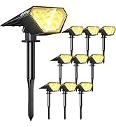Biling Solar Spot Lights Outdoor, Bright 700 Lumen Solar Outdoor Lights IP67 Waterproof Adjustabl...