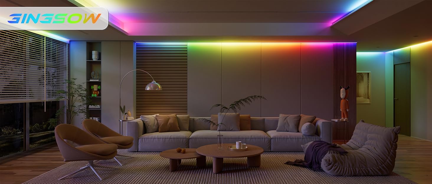 gingsow rgbic cob led strip
