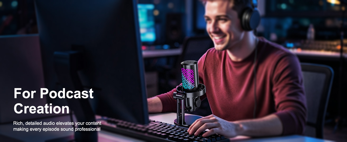 microphone for pc gaming mic gaming microphone podcast microphone