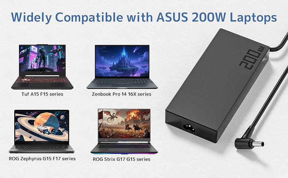 200W compatible with ASUS laptop models