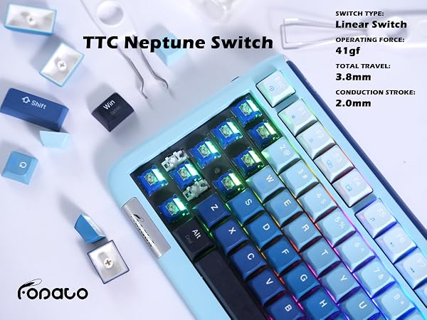 FOPATO F75 Gaming Mechanical Keyboard