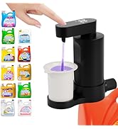 Electric Laundry Detergent Dispenser with Graduated Cup, Smart Laundry Detergent Pump, 2000mAh Re...