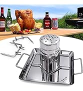Meykers Beer Can Chicken Holder Stand - Vertical Roaster for Grill Smoker Oven - Stainless Steel ...