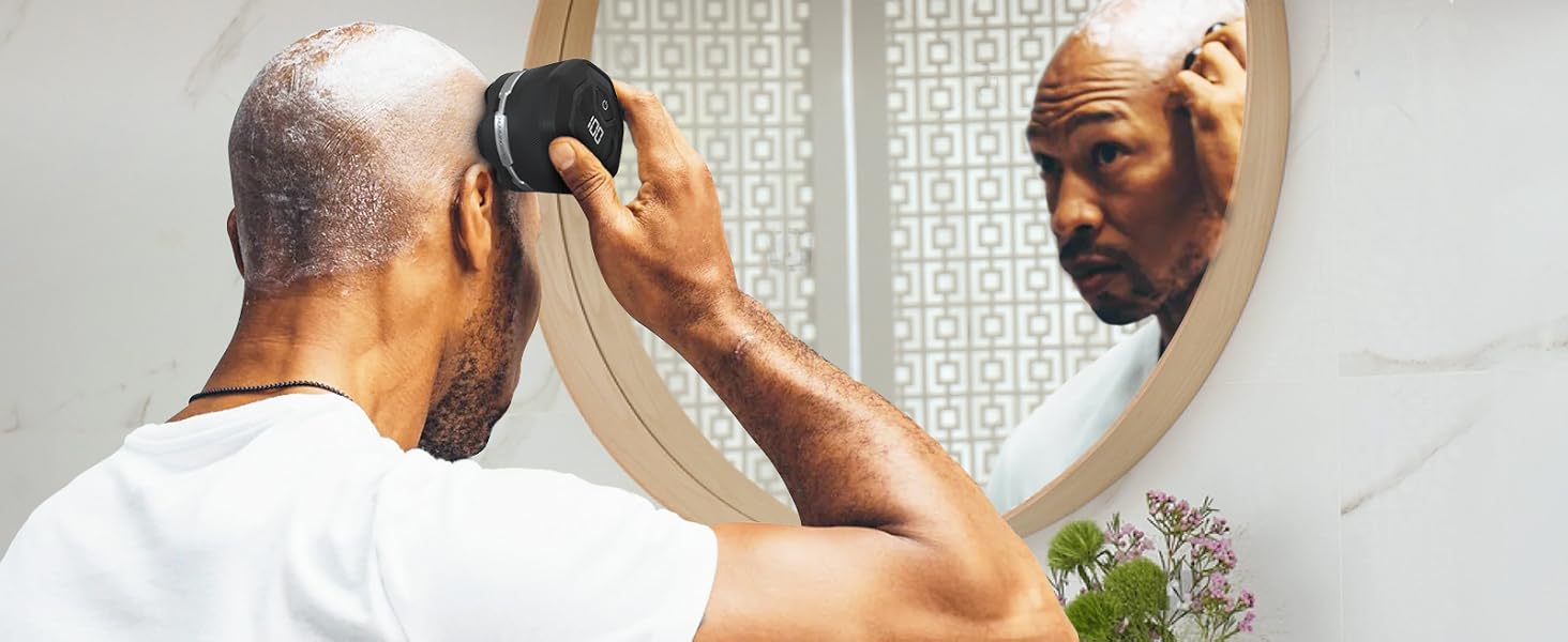  mens head shaver bald headshaver bald shaver head razor easy load trimmer head head shaver kit 