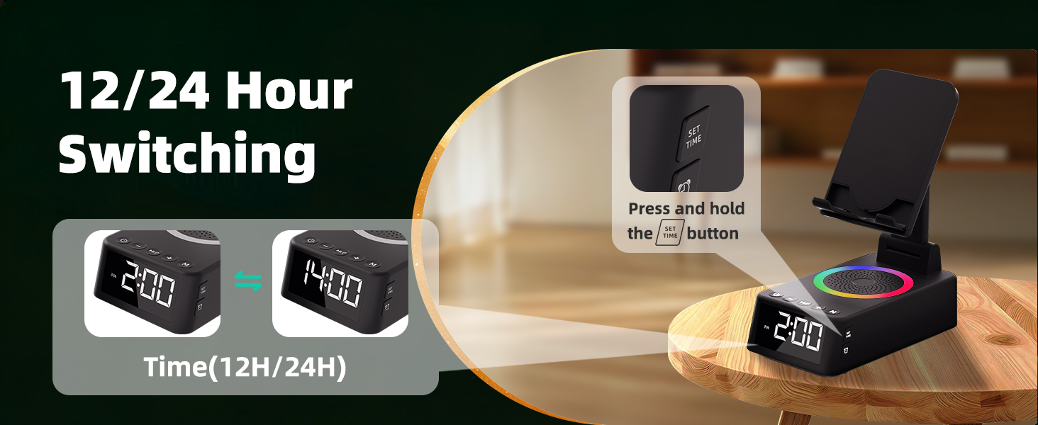 Text reads '12/24 Hour'. Multiple images showing someone switching between different types of footwear on a hardwood floor.