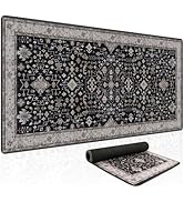 Baziabbo Black Desk Mat,XXL Extended Large Mouse Pad,Gaming Mousepad with Stitched Edge,Non-Slip ...